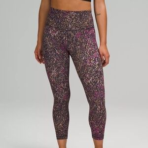 lululemon Wunder Train Crop 23' leggings, size 4, topography multi, NWOT
